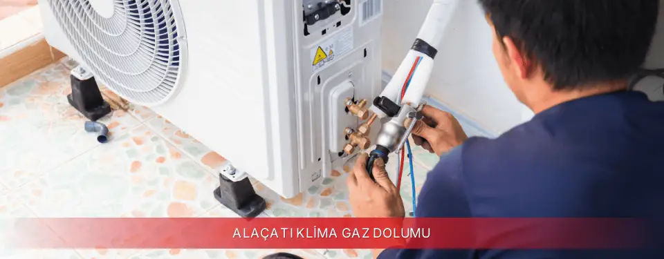Alaçatı İlçemi Finlux Klima Gaz Dolumu